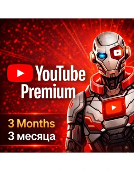 YouTube Premium 3 месяца доступа Без входа в аккаунт YouTube Premium 3 месяца доступа Без входа в аккаунт
