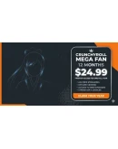 Crunchyroll Premium Mega Fan Подписка на 12 месяцев (Весь мир)