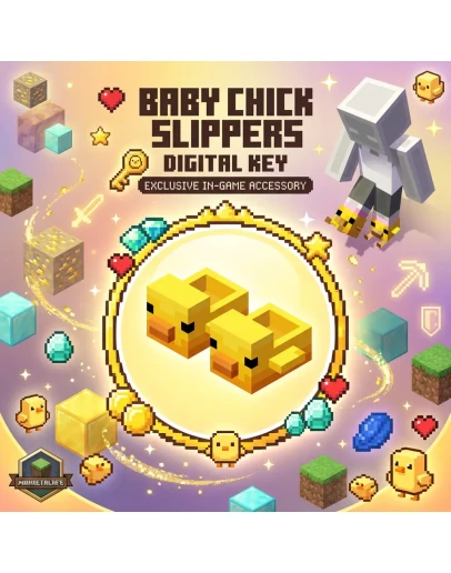 Minecraft Baby Chick SlippersRegion Free KeyJava/Bedrock