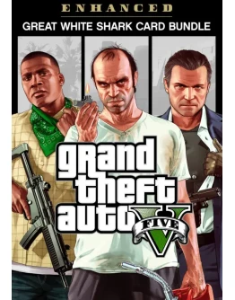 Grand Theft Auto V Enhanced & Great White Shark Card Bundle (Rockstar Social Club/RU+ Grand Theft Auto V Enhanced & Great White Shark Card Bundle (Rockstar Social Club/RU+