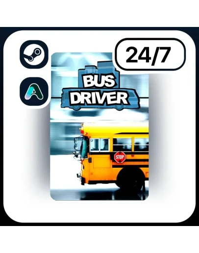 АВТО BUS DRIVER STEAM ПОДАРКОМ ДЛЯ KZ RU UA CIS 24/7