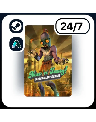 АВТО ODDWORLD: NEW 'N' TASTY STEAM ПОДАРКОМ ДЛЯ KZ RU UA CIS 24/7