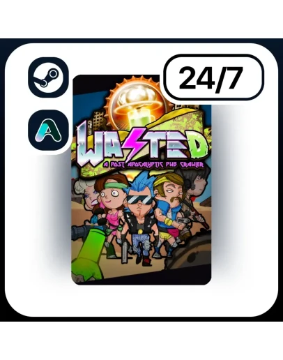 АВТО WASTED STEAM ПОДАРКОМ ДЛЯ KZ RU UA CIS 24/7