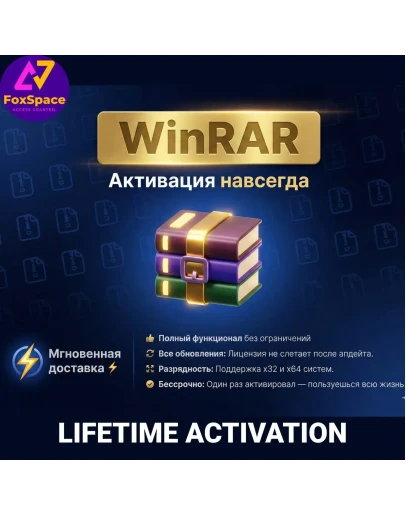 WinRAR , 3 устройства , Бессрочная активация.