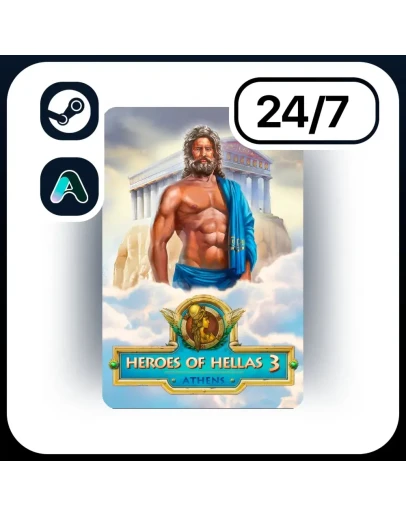 АВТО HEROES OF HELLAS 3: ATHENS STEAM ПОДАРКОМ ДЛЯ KZ RU UA CIS 24/7