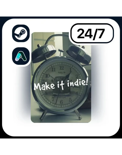АВТО MAKE IT INDIE! STEAM ПОДАРКОМ ДЛЯ KZ RU UA CIS 24/7