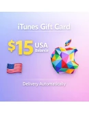 Apple Gift Card 15 США App Store iTunes Music Arcade Только США