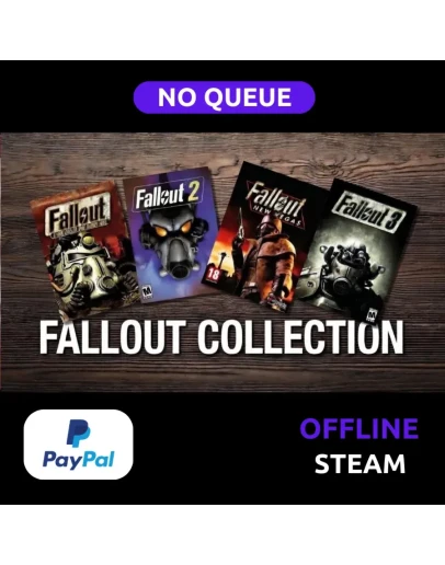 Fallout 1 + 2 + 3 + New Vegas ALL DLC STEAM PAYPAL