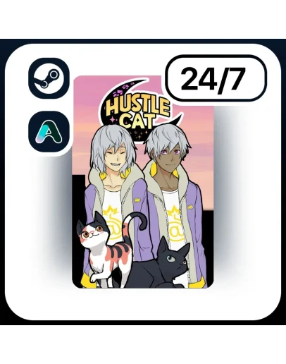АВТО HUSTLE CAT STEAM ПОДАРКОМ ДЛЯ KZ RU UA CIS 24/7