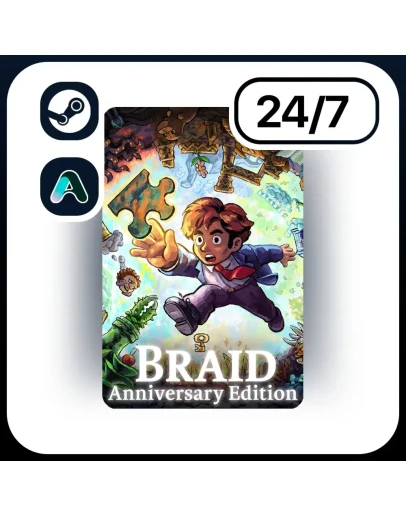 АВТО BRAID, ANNIVERSARY EDITION STEAM ПОДАРКОМ ДЛЯ KZ RU UA CIS 24/7