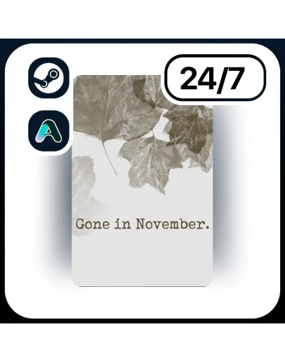 АВТО GONE IN NOVEMBER STEAM ПОДАРКОМ ДЛЯ KZ RU UA CIS 24/7
