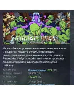 Goblin Nest АВТОДОСТАВКА STEAM РОССИЯ Goblin Nest АВТОДОСТАВКА STEAM РОССИЯ