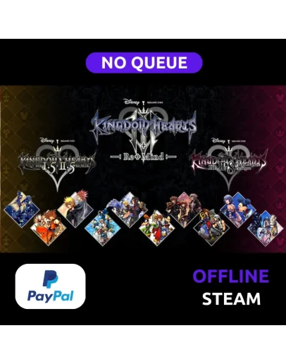 Kingdom Hearts INTEGRUM MASTERPIECE 1.5+2.5 ReMIX+ 2.8 + III + Re Mind PAYPAL