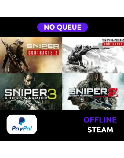 Sniper Ghost Warrior Collection 1 + 2 + 3 + Contracts 1 + 2 STEAM PAYPAL