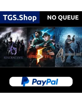 Resident Evil 4 + 5 + 6 STEAM PAYPAL