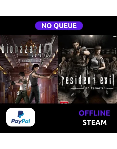 Resident Evil 1 + 0 HD Remaster STEAM PAYPAL