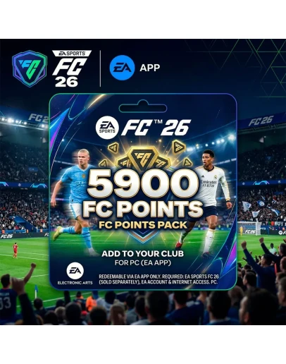 EA Sports FC 26 5900 FC Points (EA APP Ключ) EA Sports FC 26 5900 FC Points (EA APP Ключ)
