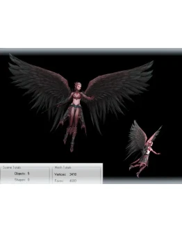 3D модель Lineage 2 Kamael - DeMon - woman