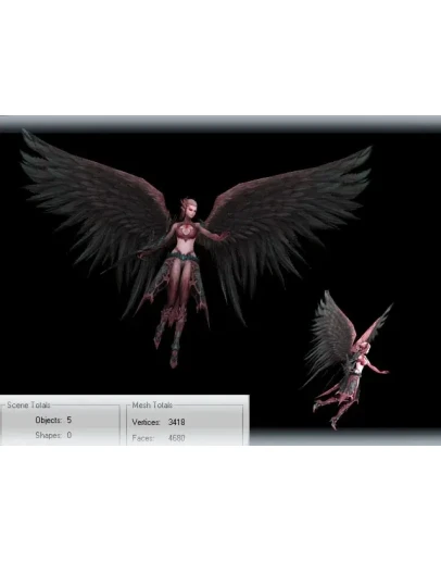 3D модель Kamael DeMon woman