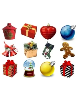 Новогодние иконки 2008 + БОНУС