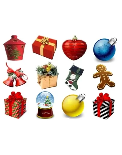 Новогодние иконки 2008 + БОНУС