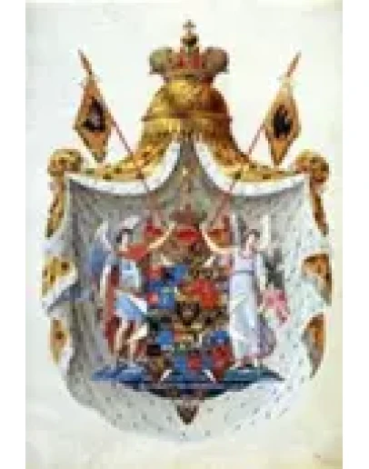 Большой герб Российской Империи 1800г. БОЛЬШАЯ КАРТИНА