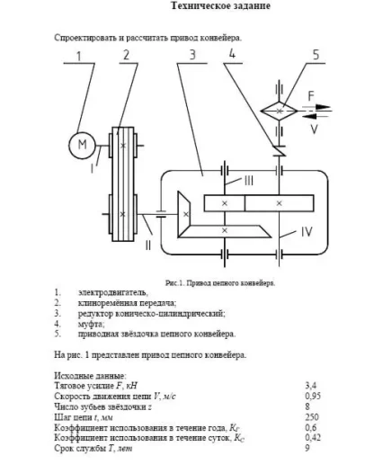 курсовой ПРИВОД ЦЕПНОГО КОНВЕЙЕРА курсовой ПРИВОД ЦЕПНОГО КОНВЕЙЕРА