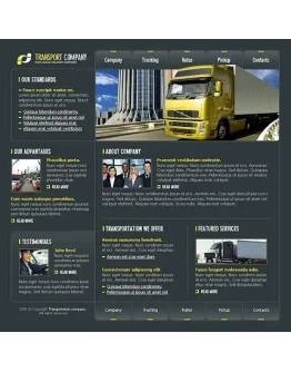 Flash-сайт (полностью во флэше) На тему перевозки 12758