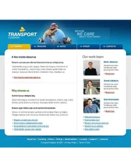 Flash-сайт (полностью во флэше) на тему перевозки 13145