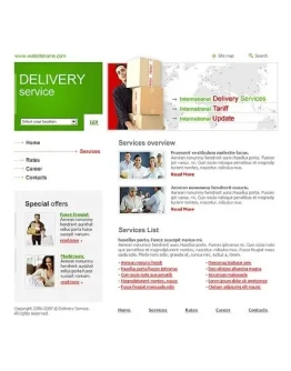 Flash-сайт (полностью во флэше) на тему перевозки 13697