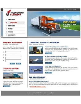 Flash-сайт (полностью во флэше) на тему перевозки 14626