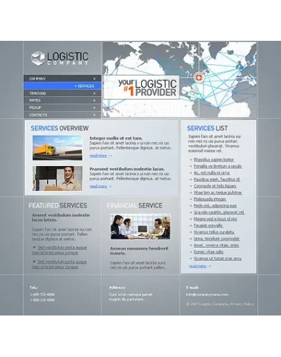 Flash-сайт (полностью во флэше) на тему перевозки 16999