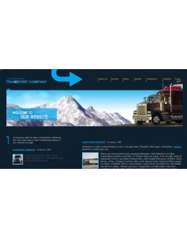 Flash-сайт (полностью во флэше) на тему перевозки 18938