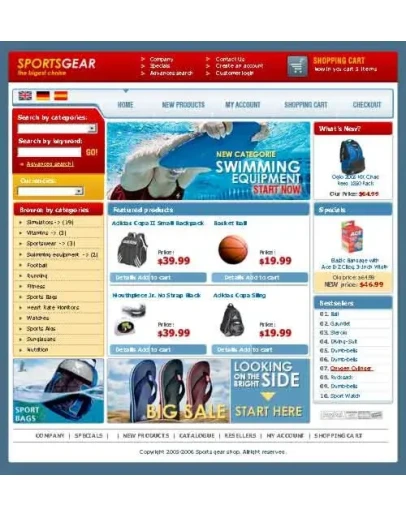 Уникальные шаблоны для oScommerce - Часть 3
