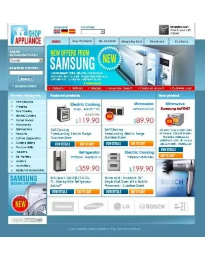 Уникальные шаблоны для oScommerce - Часть 1