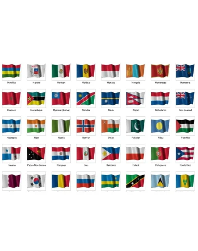 Анимированные флаги стран + БОНУС