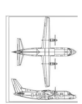 Чертеж Самолет АН-140