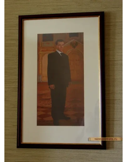 Парадный портрет Дмитрия Медведева в Александровском з.