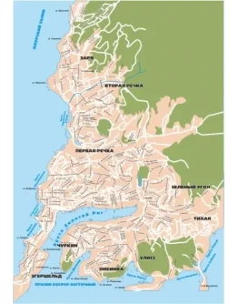 Векторная карта-схема улиц Владивостока (.cdr) Векторная карта-схема улиц Владивостока (.cdr)