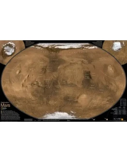 Карта Марса от National Geographic + БОНУС