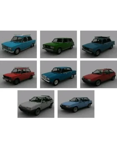 3D модели Советских автомобилей + БОНУС