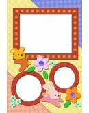 Детский фотоальбом 1 - комплект цифровых шаблонов PSD