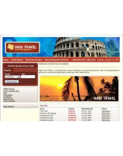 Скрипт сайта туристической фирмы Travel Agent 2 + БОНУС
