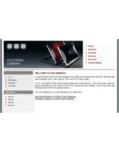 Шаблон компьютерного сайта + БОНУС