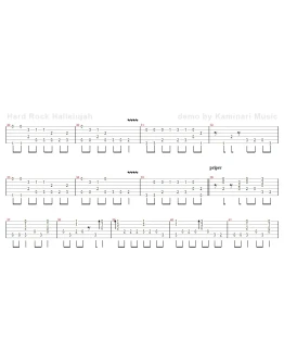 Ноты для гитары! Hard Rock Hallelujah