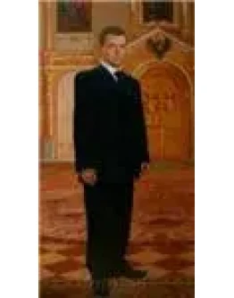 Парадный портрет Дмитрия Медведева в Александровском з.