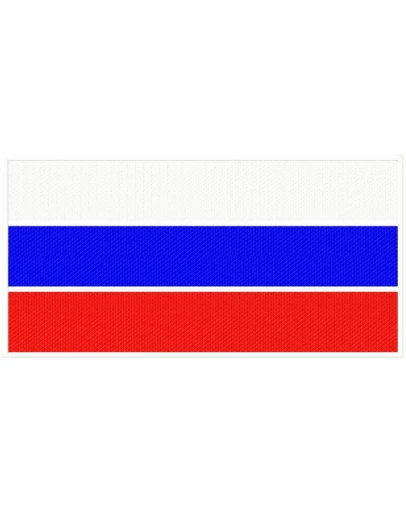 Машинная вышивка флаг России